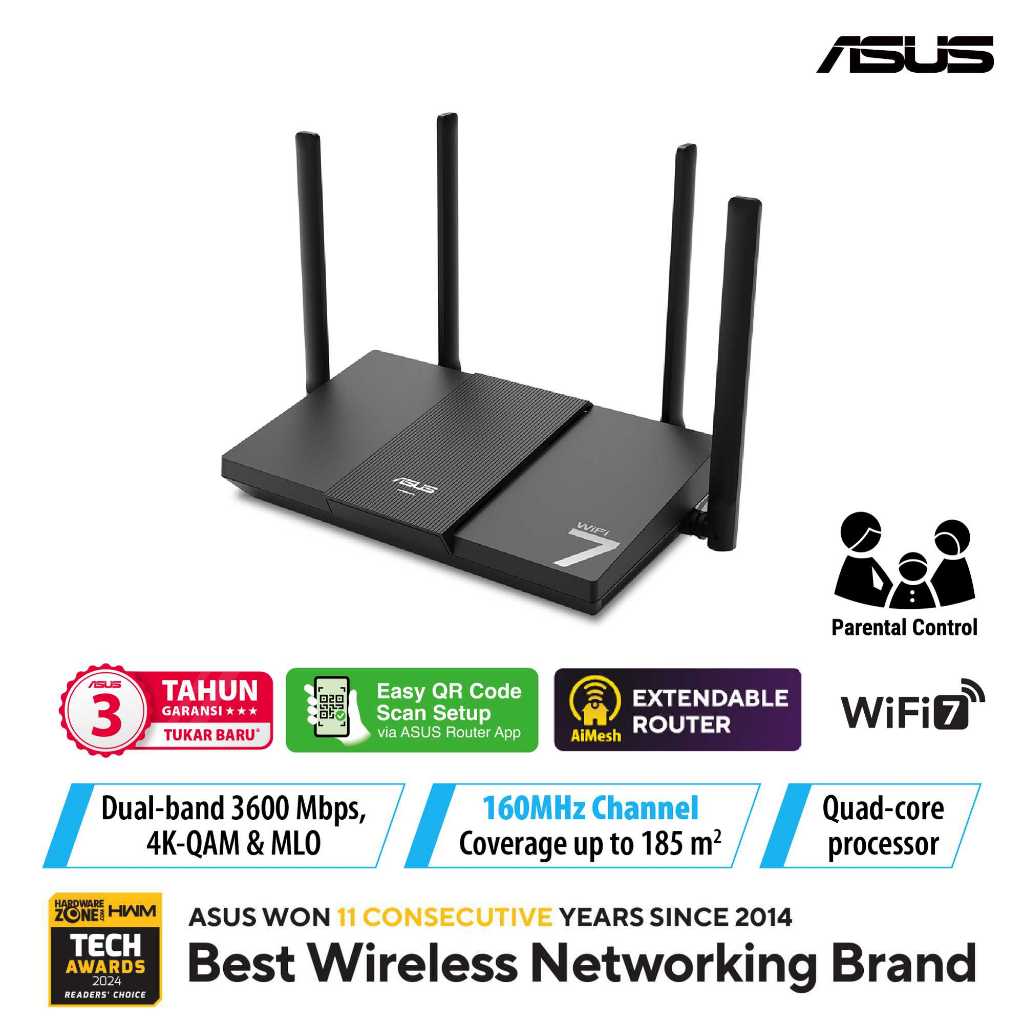 Jual ASUS RT-BE50 Dual-band WiFi 7 Router | Shopee Indonesia
