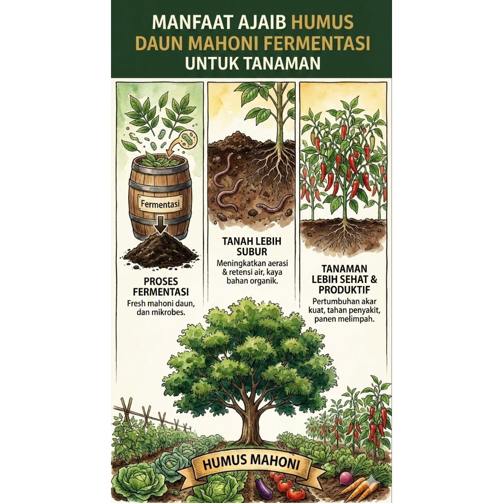 Jual SK - Humus Daun Mahoni Fermentasi Andam Mahoni Asli Dari Alam ...