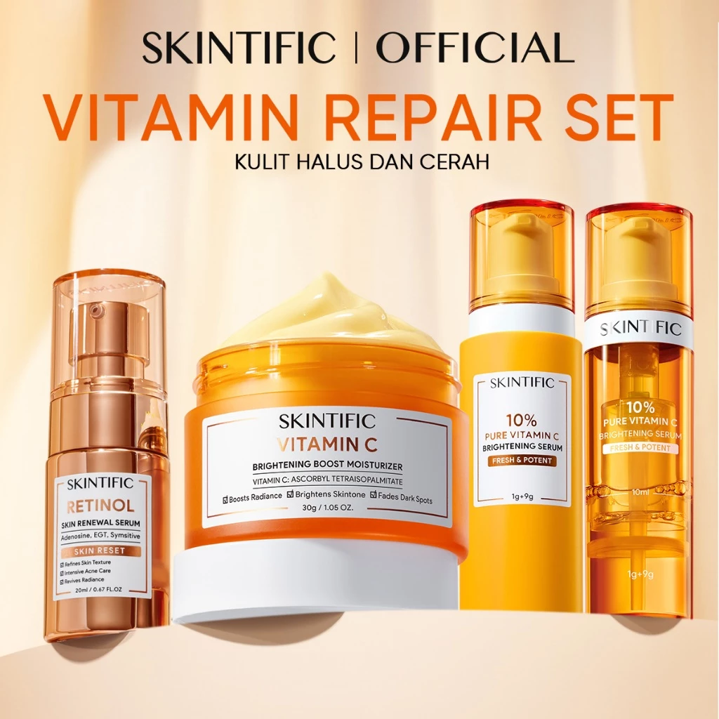Skintific 3in1 Vitamin Renew Set Brightening Anti-Aging