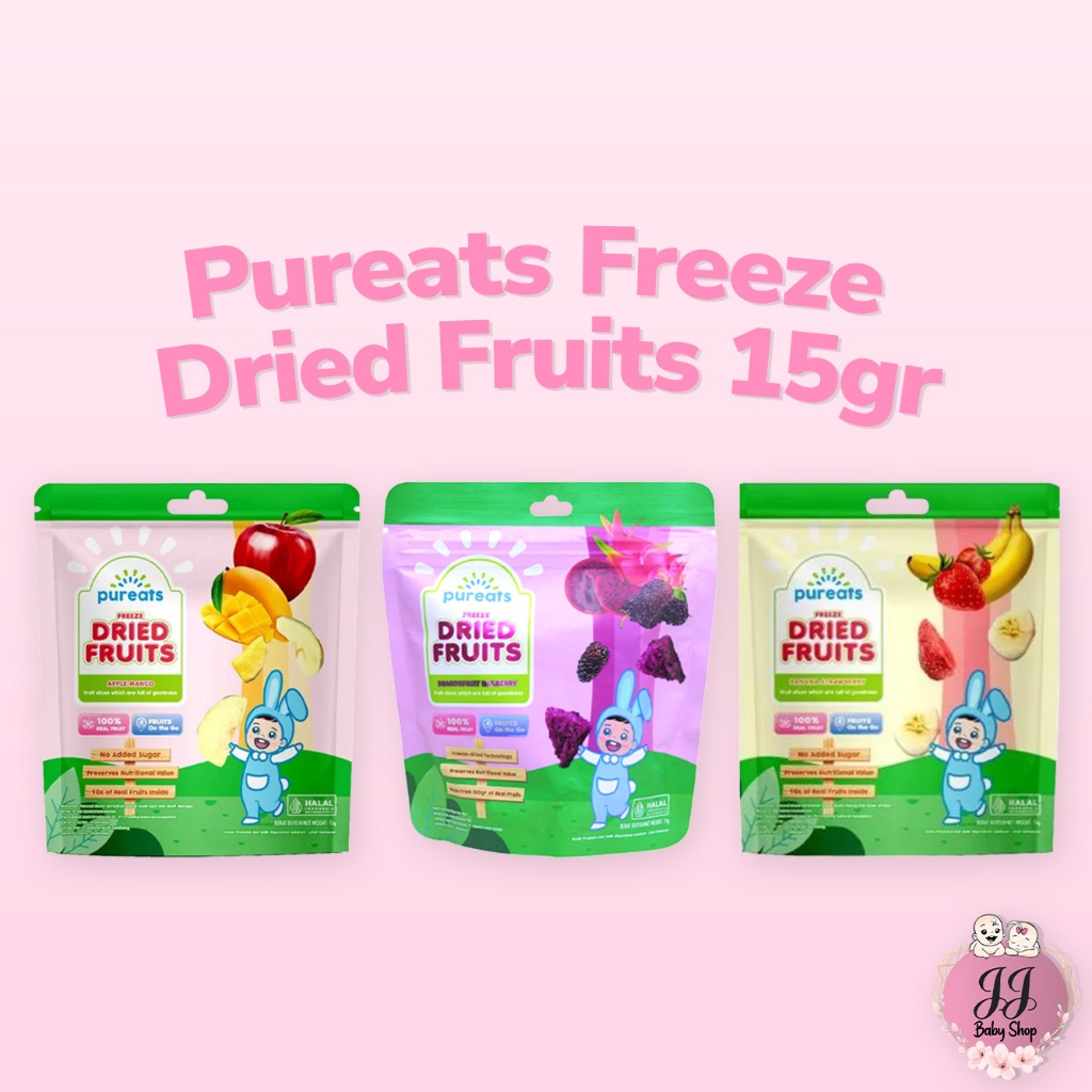 Jual Pureats Freeze Dried Fruits 15gr - Snack Buah Kering Balita ...