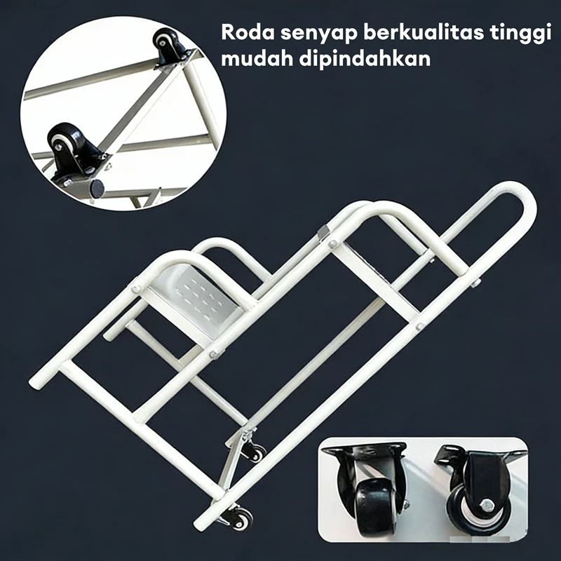 Jual Tangga Dorong dengan Roda 3/4/5 Step Supermarket Portable ...
