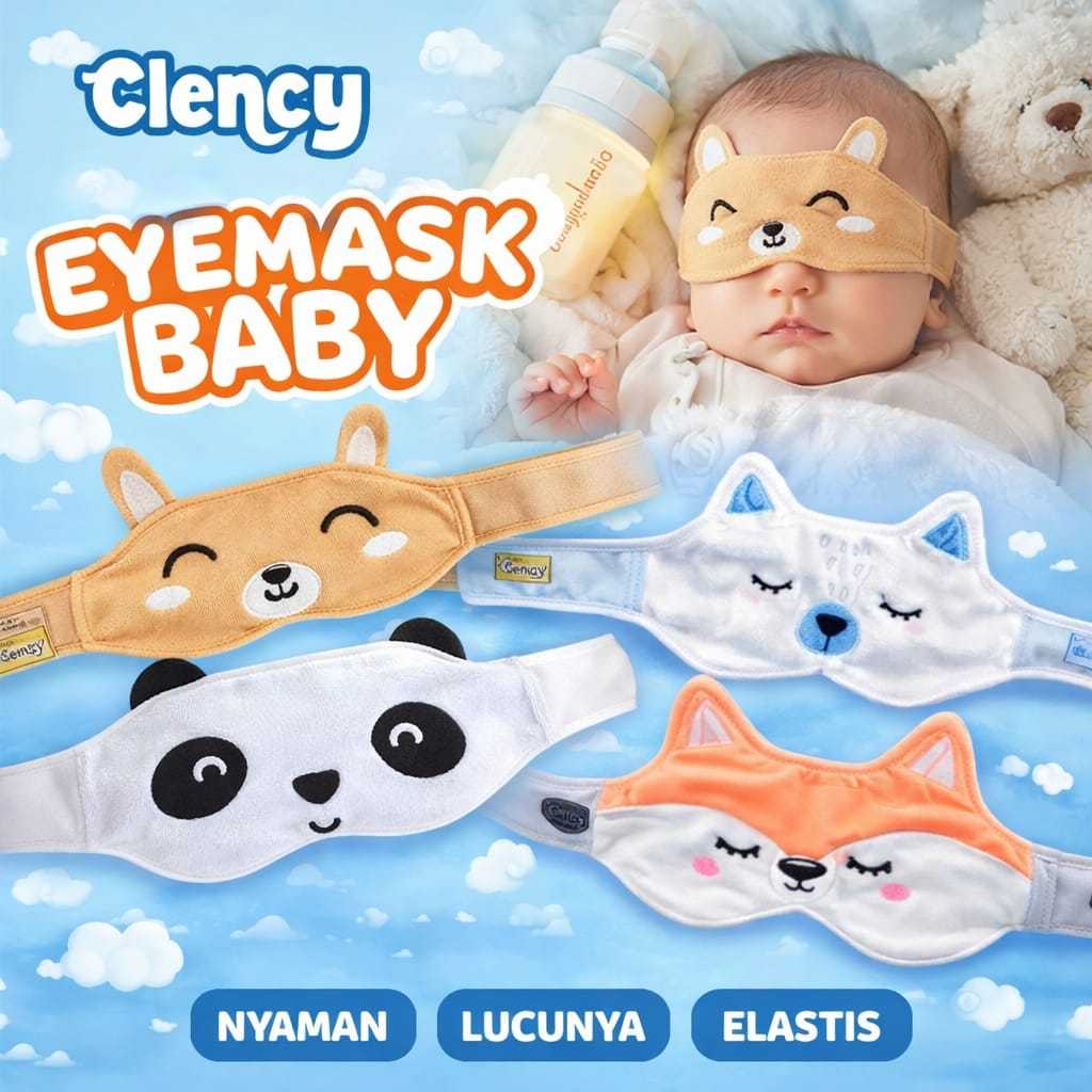 Jual Clency Eyemask Aplikasi Bordir - Penutup Mata Bayi Jemur - CLE1000 ...