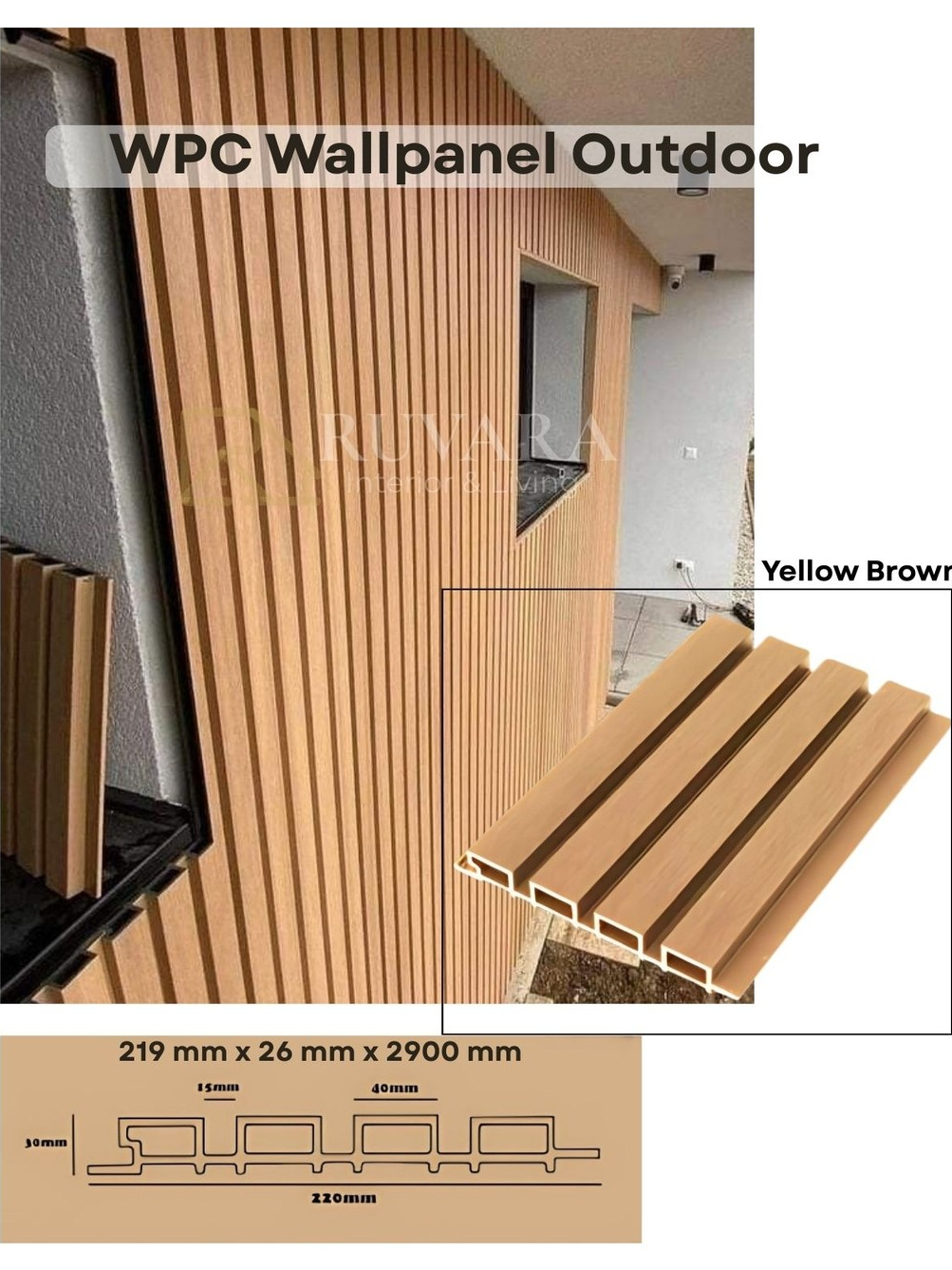 Jual CLADDING WallPanel Outdoor Dinding Pagar Wall Panel Exterior Rumah ...