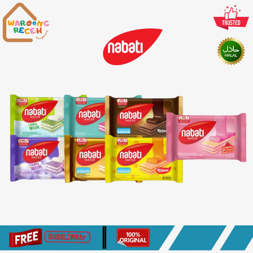 Jual Nabati Wafer Biskuit 2K All Varian Rasa 37 Gr - Satuan | Shopee ...