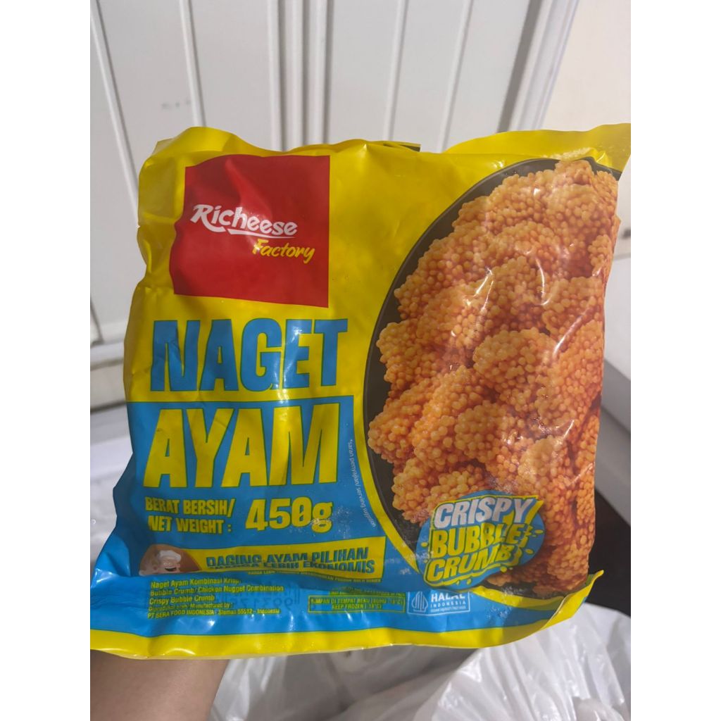 Jual RICHEESE Naget Ayam Crispy Bubble Crumb 500gr Champ Nugget Crunchy ...