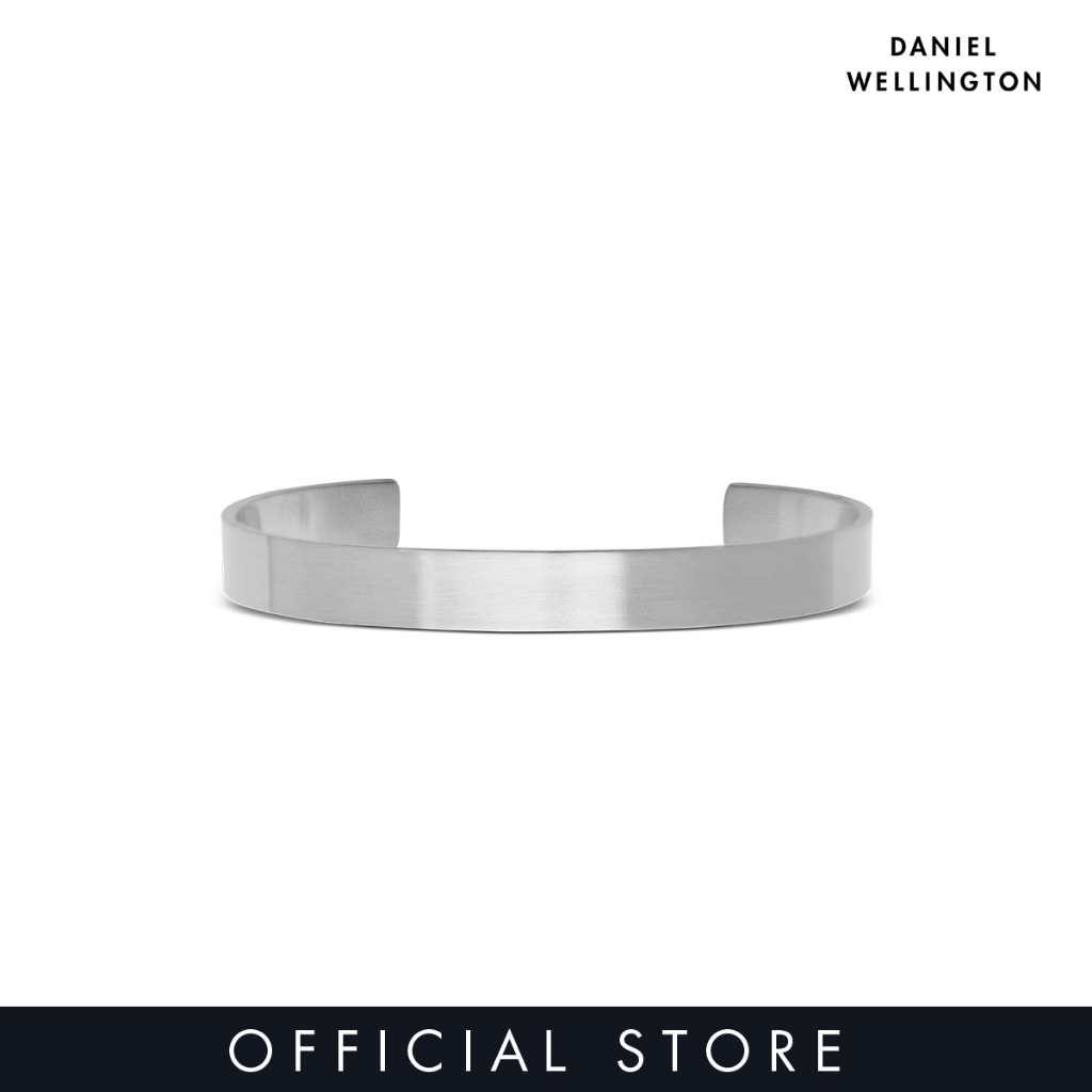 ダニエルウェリントン Line Cuff Brushed Silver Classic Bracelet 