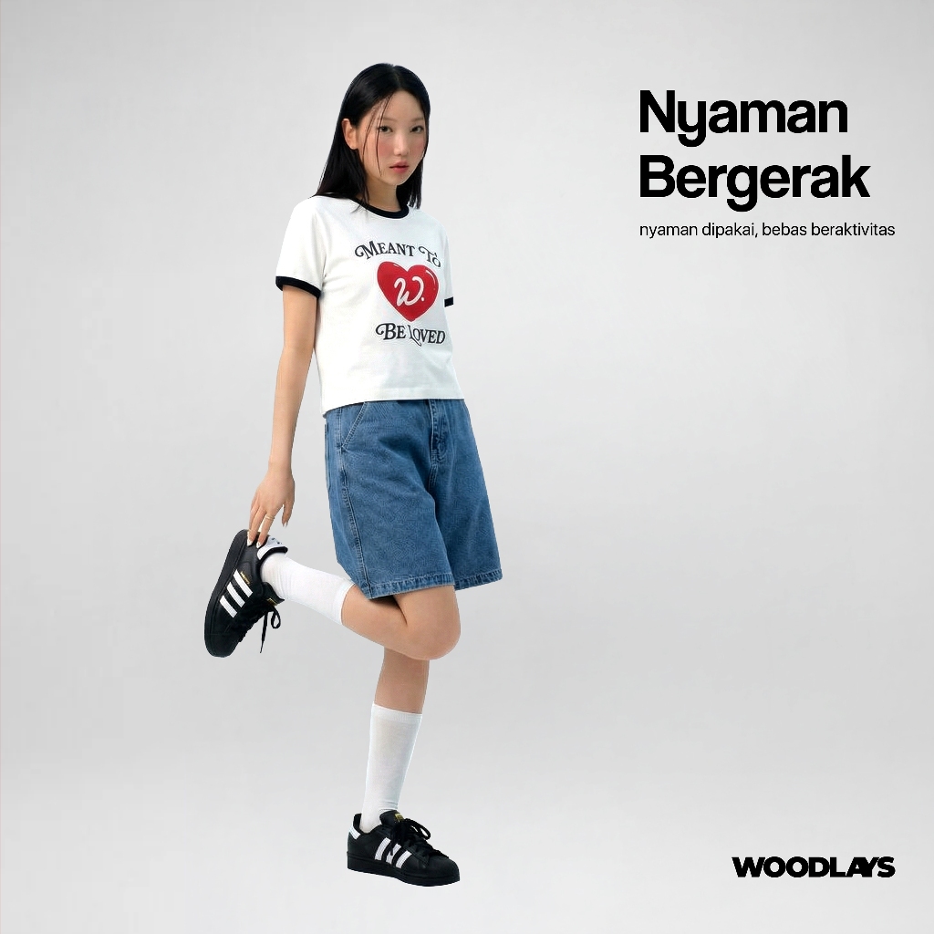 Jual Woodlays Ringer Boxy Tee Meant Black | Shopee Indonesia