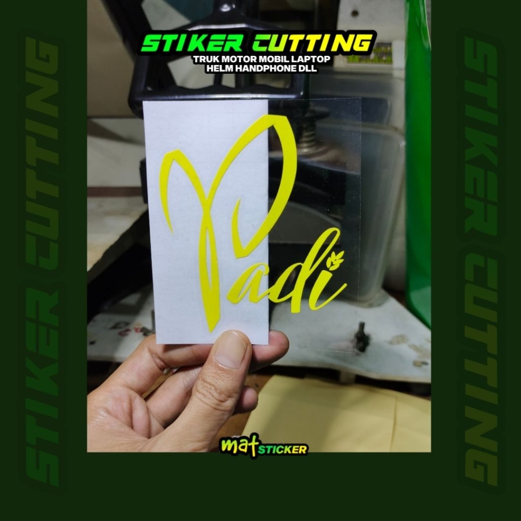 Jual STIKER PADI STICKER CUTTING TRANSPARAN | Shopee Indonesia