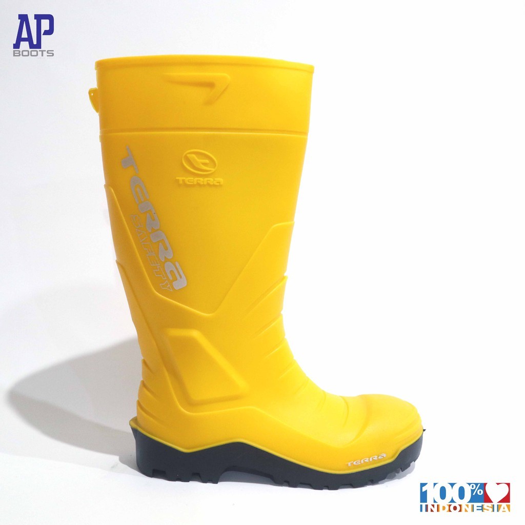 Jual AP TERRA YELLOW S4 39-43 YELLOW - SEPATU BOOT SAFETY KARET - AP ...