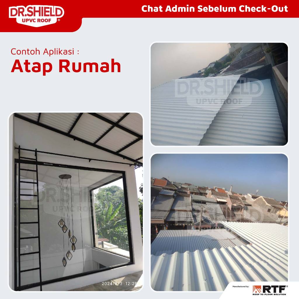 Jual Atap UPVC DR.SHIELD - Top Ridge TW RF 1065 Aksesoris tipe bulat ...