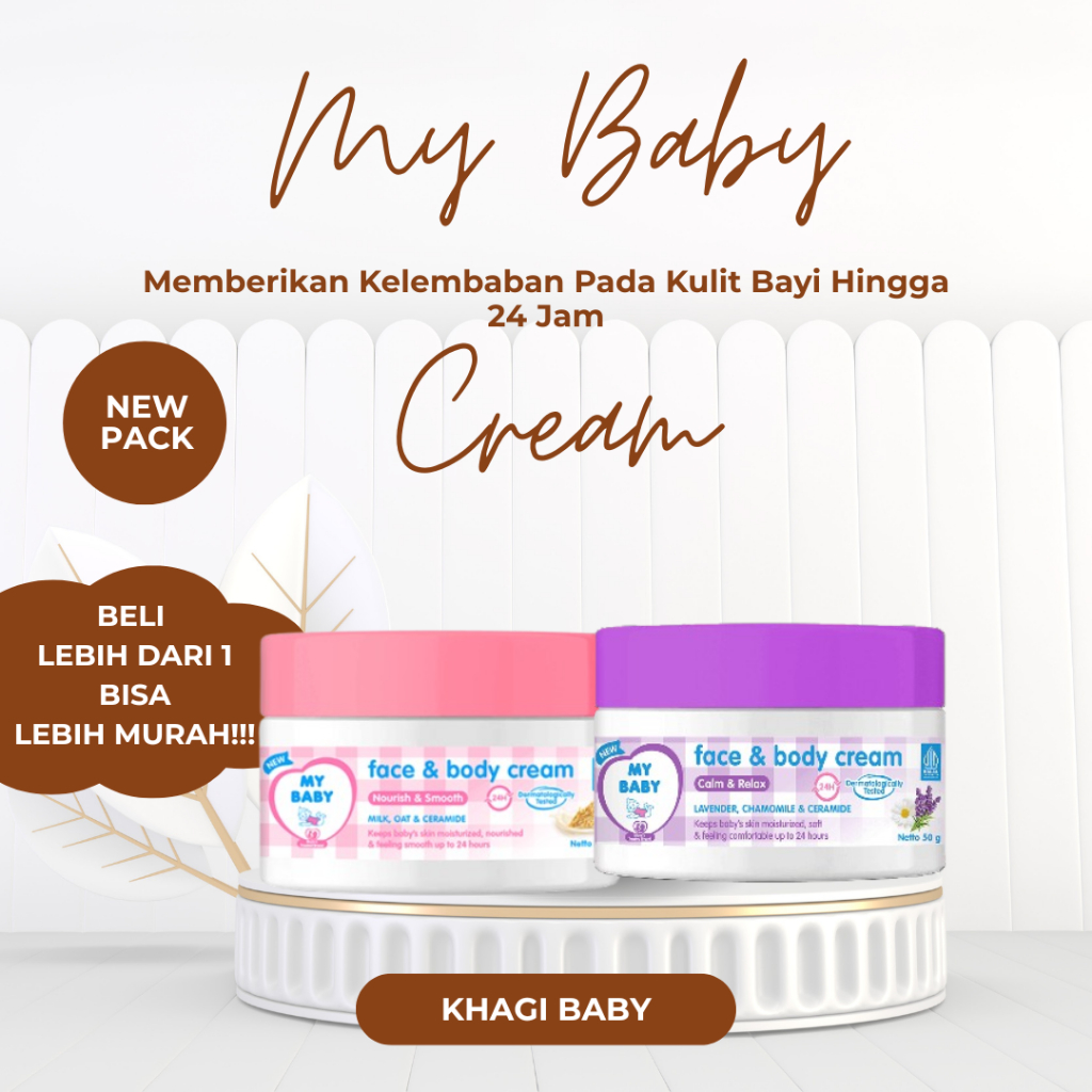 Jual My Baby Face & Body Cream Nourish Ceramide 50gr | Shopee Indonesia