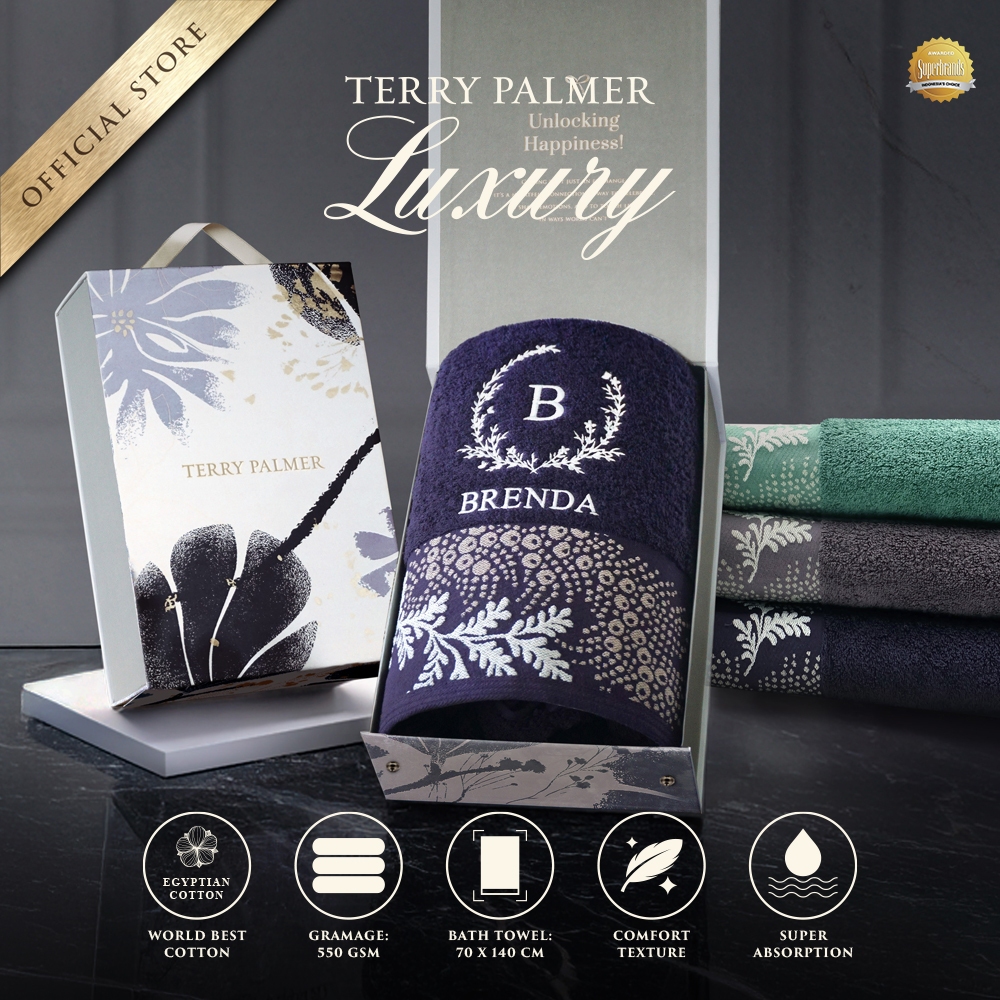 Terry Palmer Luxury - Zea (Handuk Single Set) / Handuk Seserahan / Kado Pernikahan / Souvenir / Hadiah / Gift / Hampers