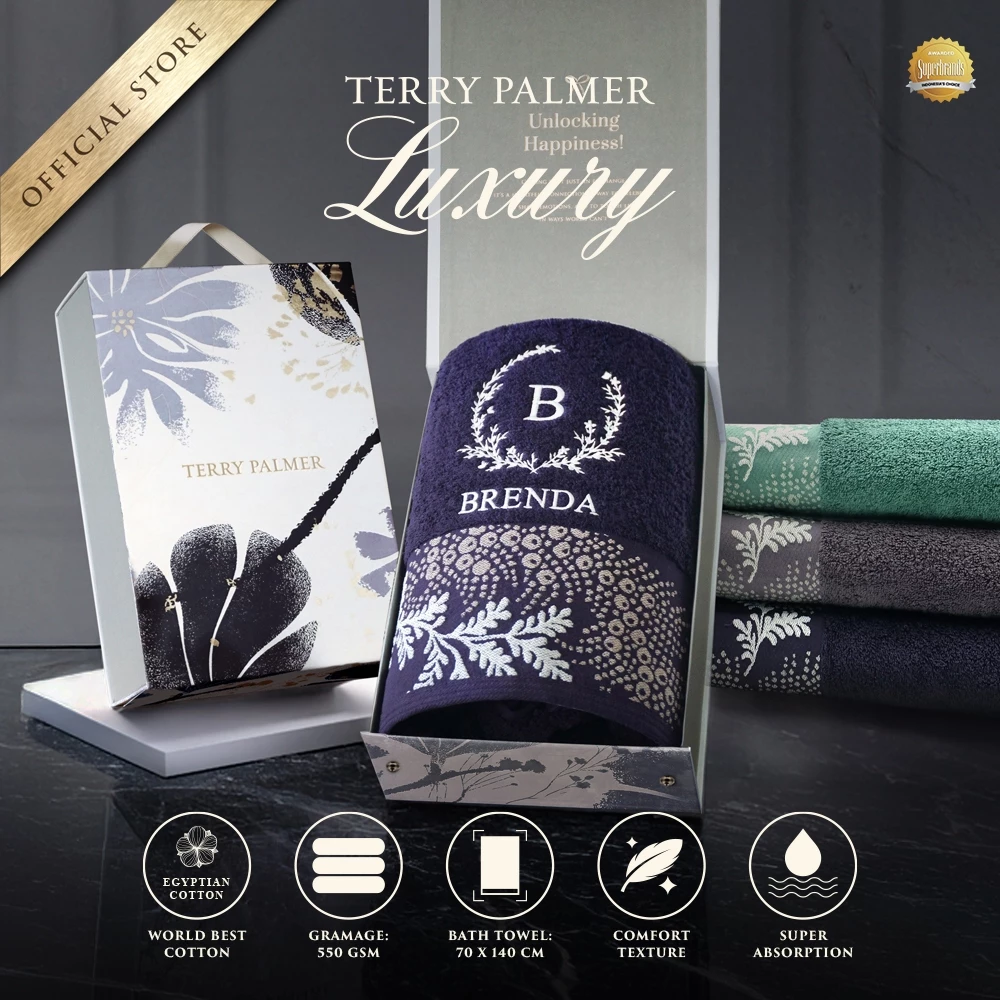 Terry Palmer Luxury - Zea (Handuk Single Set) / Handuk Seserahan / Kado Pernikahan / Souvenir / Hadiah / Gift / Hampers - foto 1