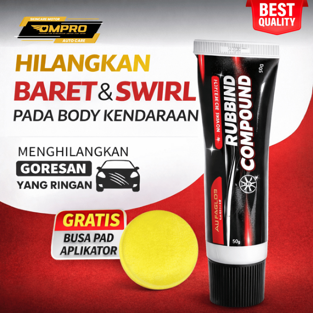 Jual Compound Penghilang Baret Motor Body Mobil Alf Rubbing Compound ...