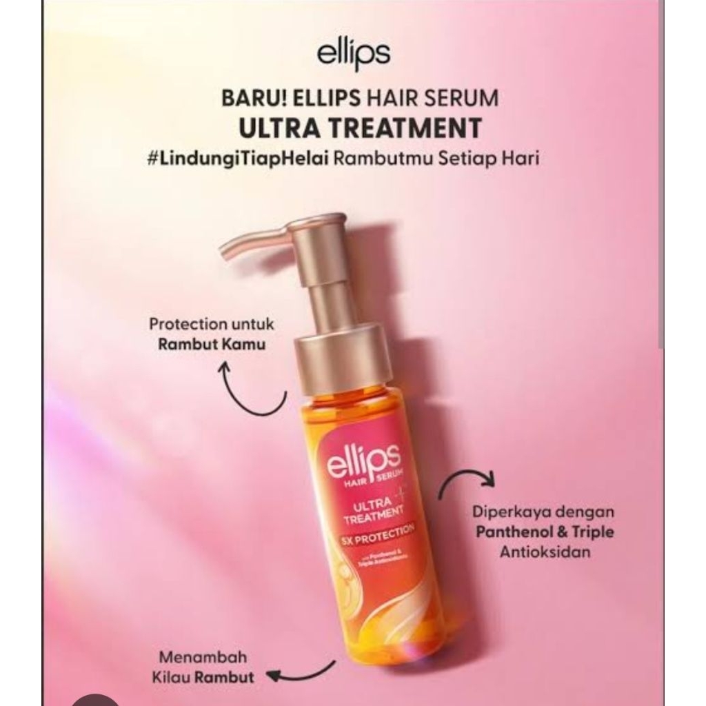 Jual Ellips Ultra Treatment Hair Serum hair vitamin (48ml ; 45ml ...