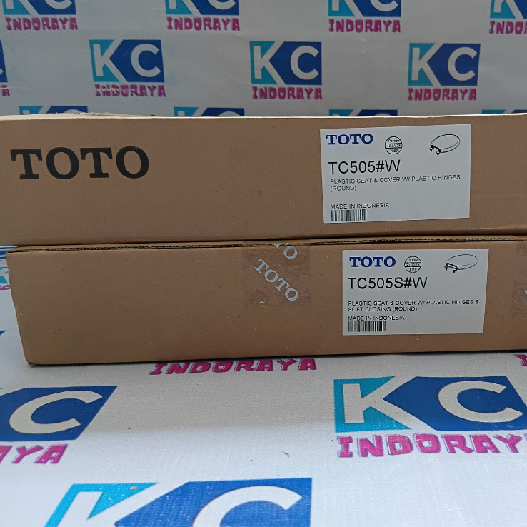 Jual TOTO Plastic Seat Cover TC505 Non Soft Close TC505S Soft-Close ...