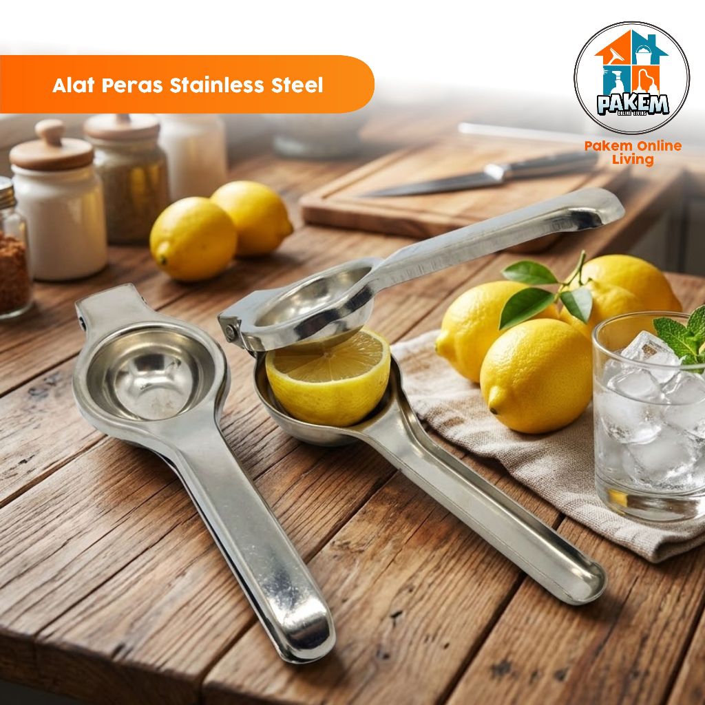 Jual Alat Peras Jeruk Stainless Steel Lemon Juicer Orange Extractor ...