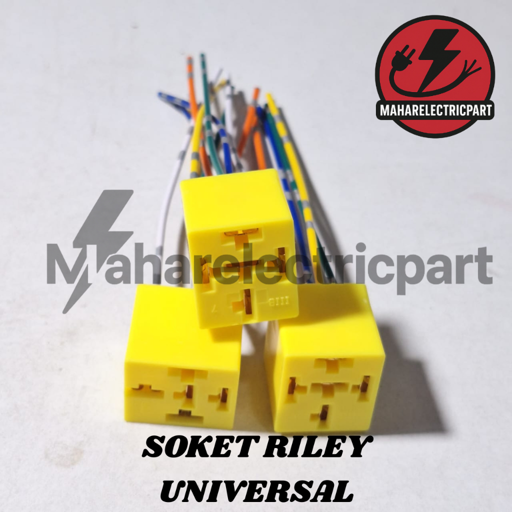 Jual SOKET RELAY PLASTIK KUNING BIASA UNIVERSAL 5 PIN | Shopee Indonesia