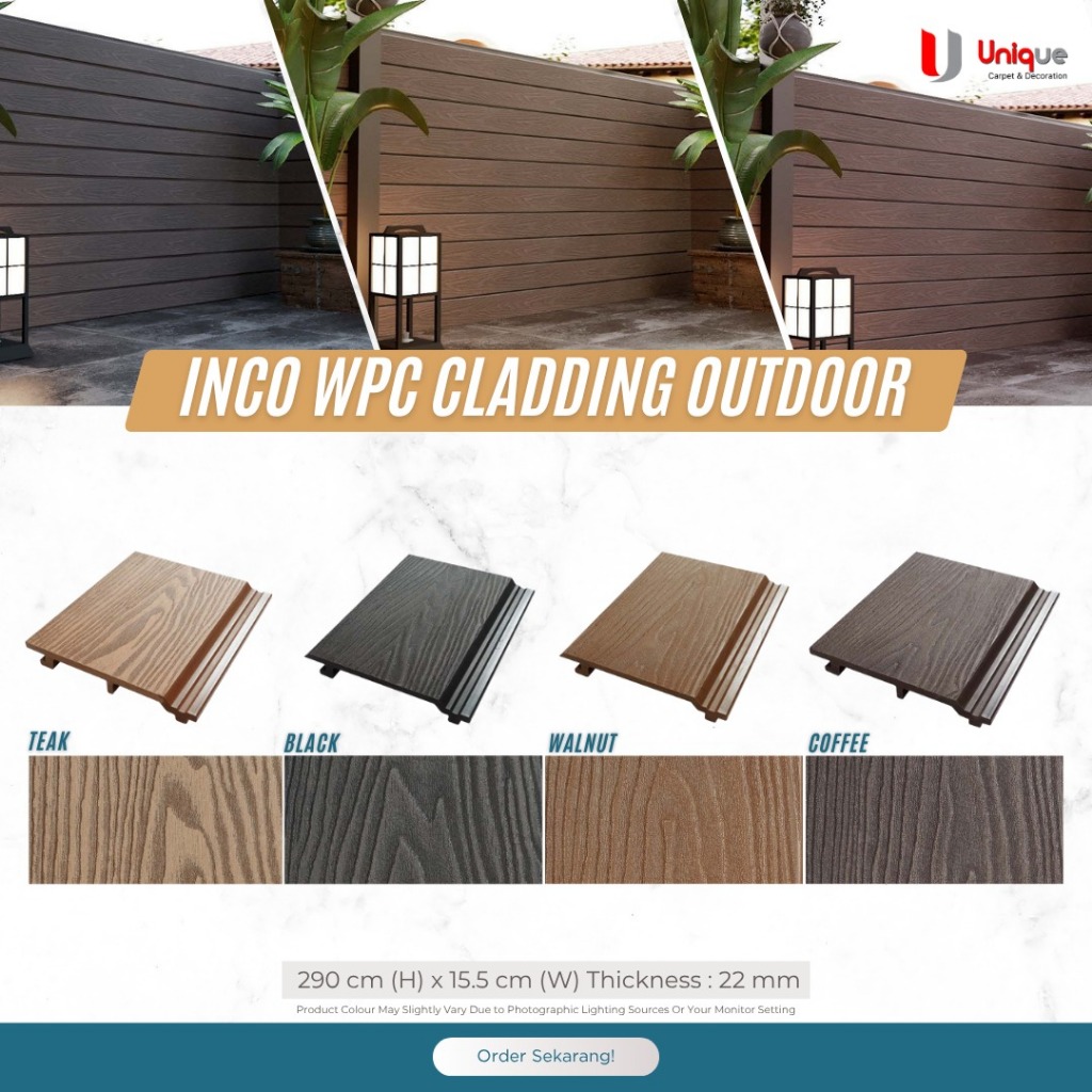 Jual INCO WPC Cladding Dinding Outdoor / Wall Cladding / WPC Ceiling ...