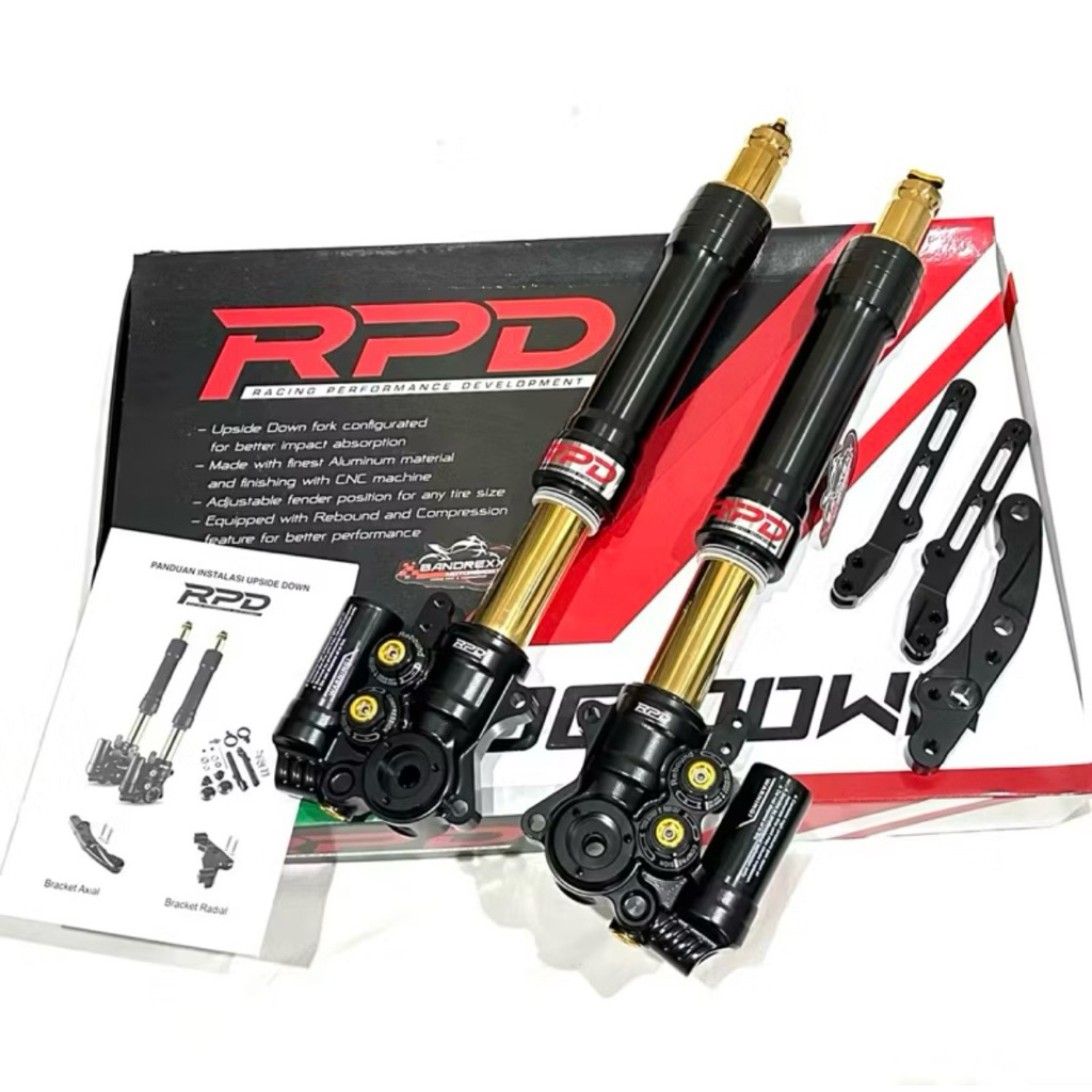 Jual Upside Down RPD V.2 Black Gold Original For Yamaha Nmax-All New ...