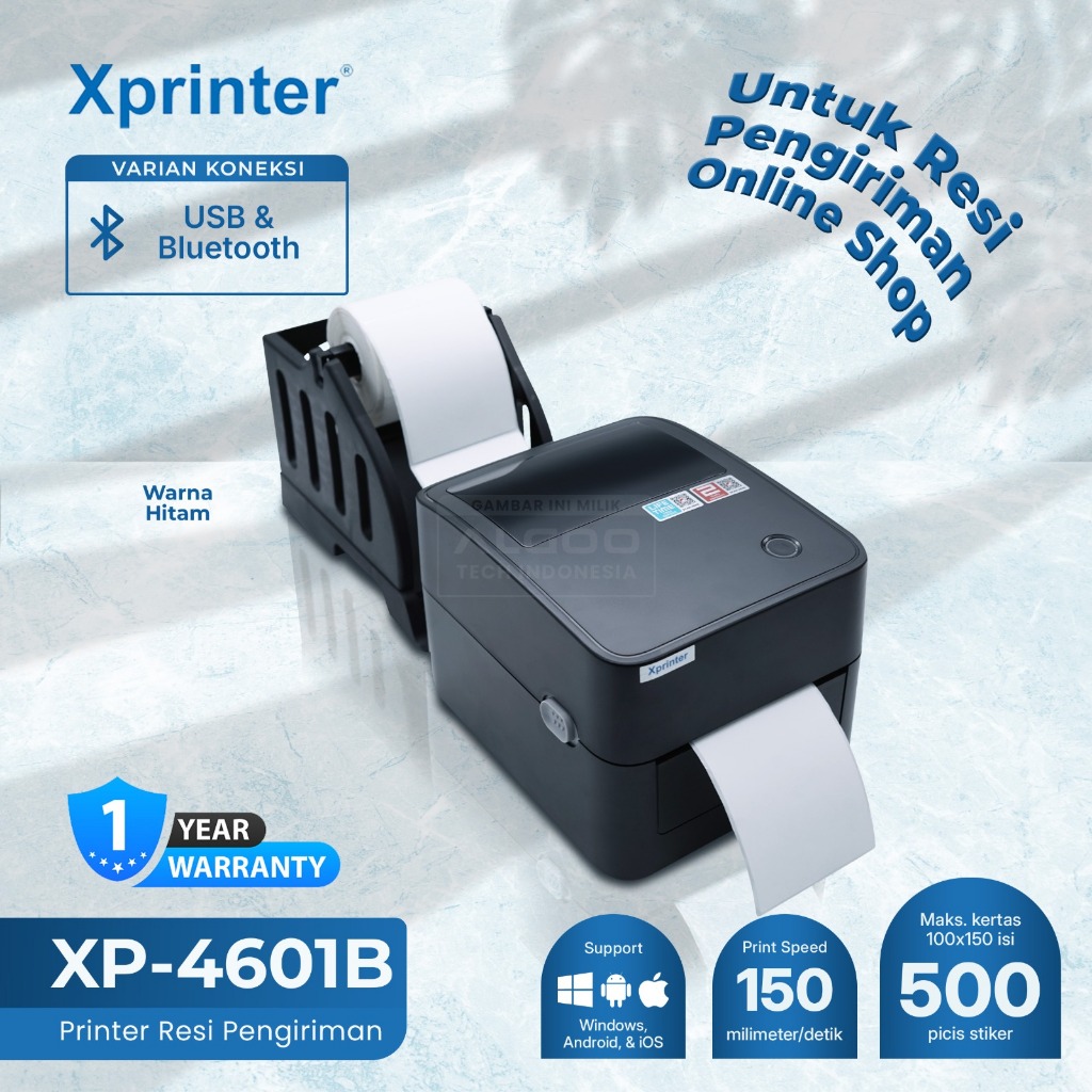 Jual ALGOO XP 4601 Printer Barcode Thermal Label Resi | Shopee Indonesia