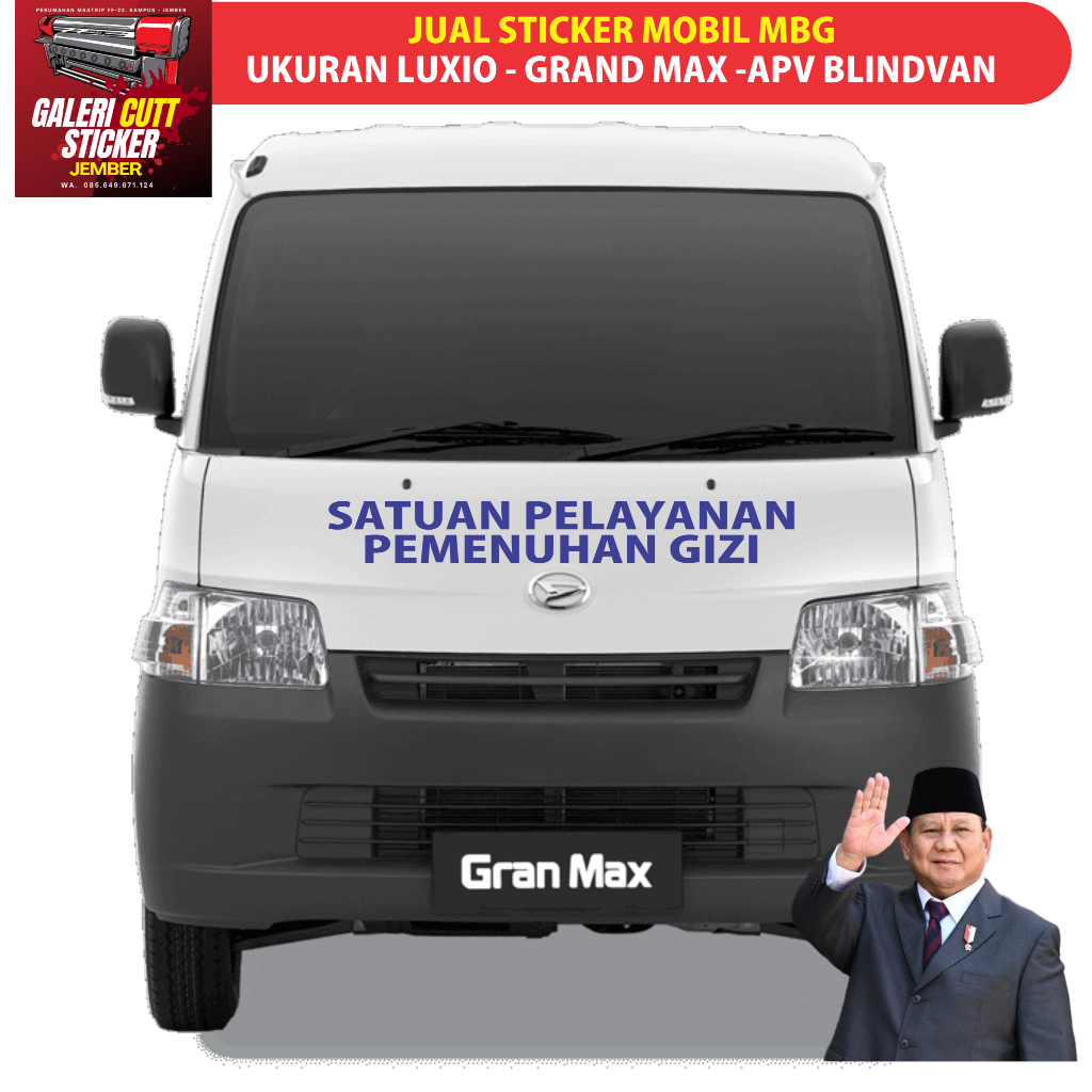 Jual STIKER MOBIL MBG BADAN GIZI NASIONAL | Shopee Indonesia