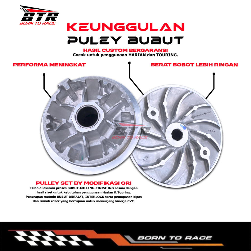 Jual Pulley Bubut Custom Honda PCX DAN ADV 150 Pulley Custom Pully ...