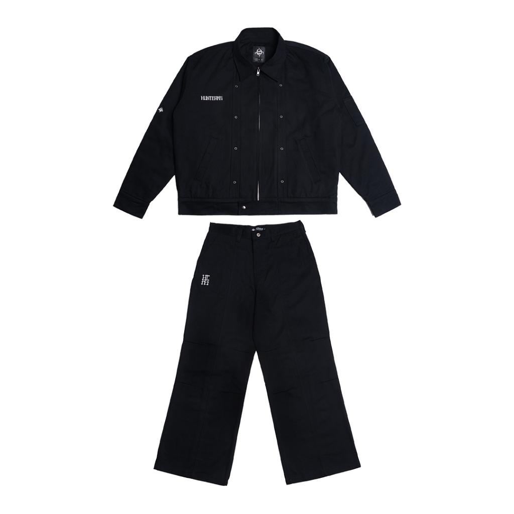 Jual ONE SET WORKJACKET DAN WORKPANTS MIRROR BLACK - HUNTEARS | Shopee ...