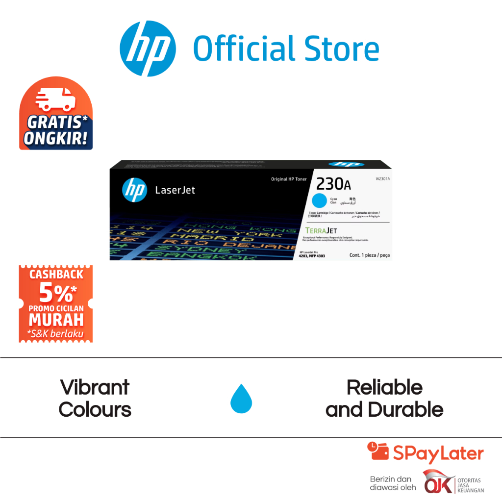 Tinta Printer HP 230A LaserJet Toner Cartridge Black / Cyan / Yellow / Magenta Original Cartridge Asli Ori Promo Murah Gratis Ongkir Official (2)