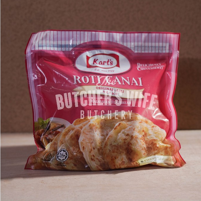 Jual KARTS ROTI CANAI ORIGINAL / MALAYSIAN FLATBREAD 8 PCS 480GR ...
