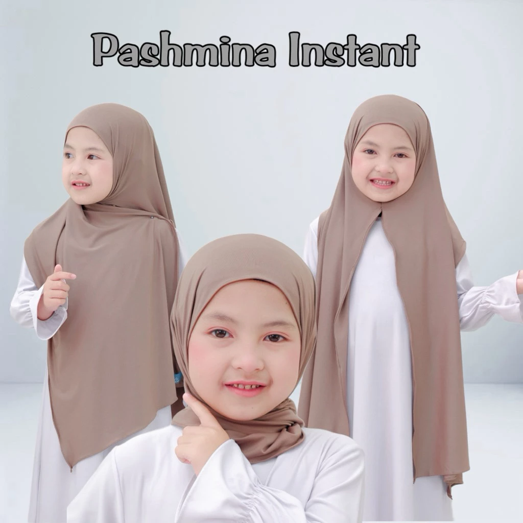 AWH - Pashmina Instan Jersey Kaos Rayon Airflow Hijab Anak