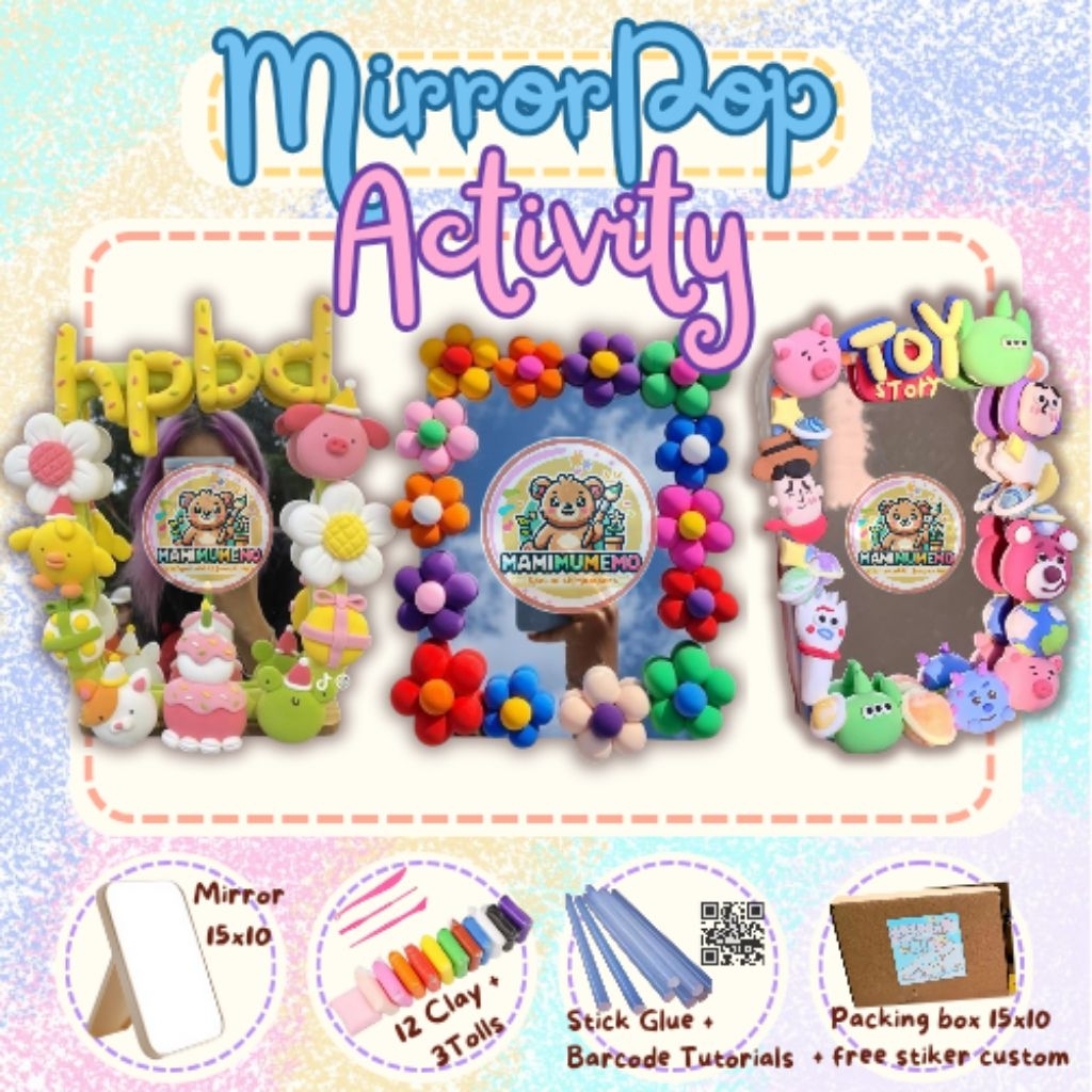Jual [Ready Stok] Mirror Pop Activity - Hampers Ulang Tahun unik Clay ...