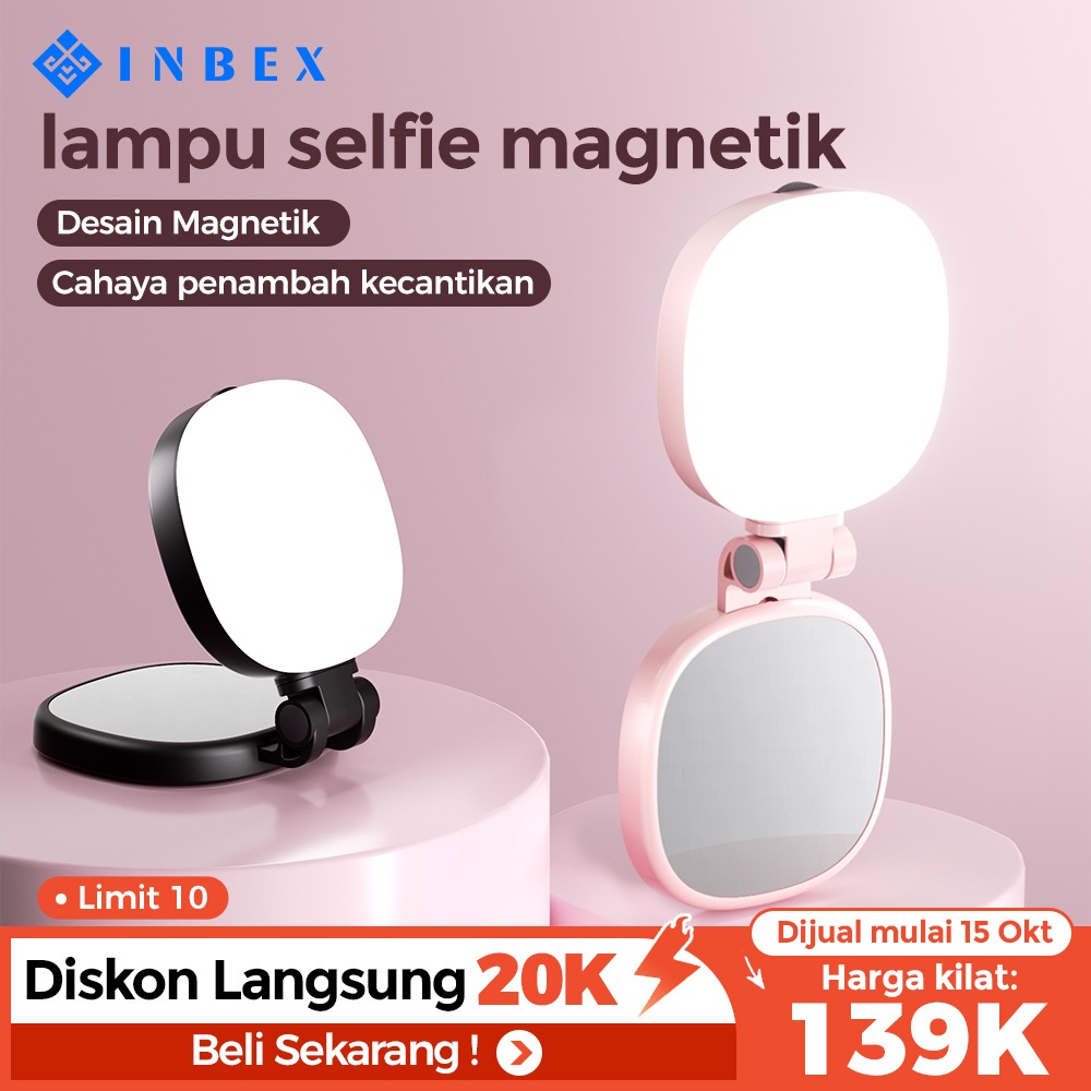 Jual INBEX PL8 Magnetik Fill Light 3 in 1 Multi Fungsi Mini LED Lampu ...