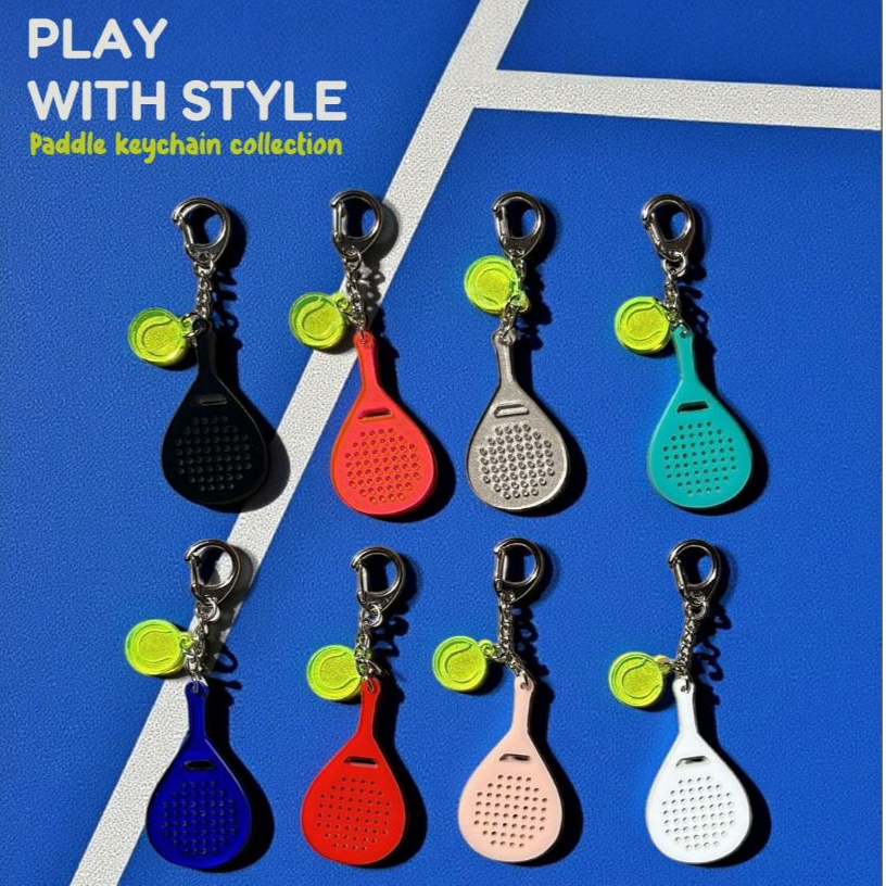 Jual Keychain Padel | Gantungan kunci akrilik bag charm Padel by Yeele ...