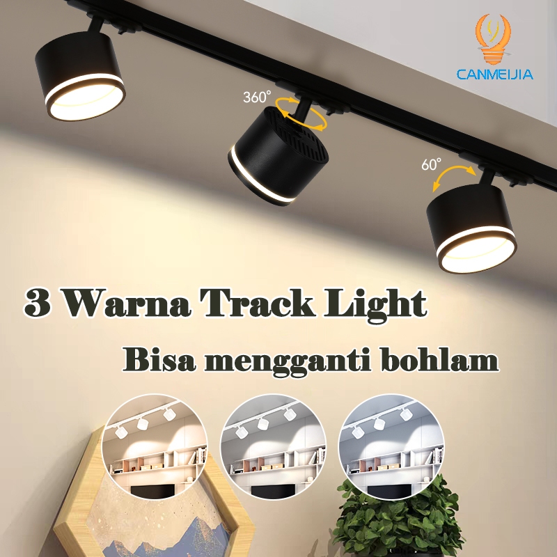 Jual GX53 Bohlam Lampu Rel Track Led 3 Warna Spot Lamp Plafon Downlight ...