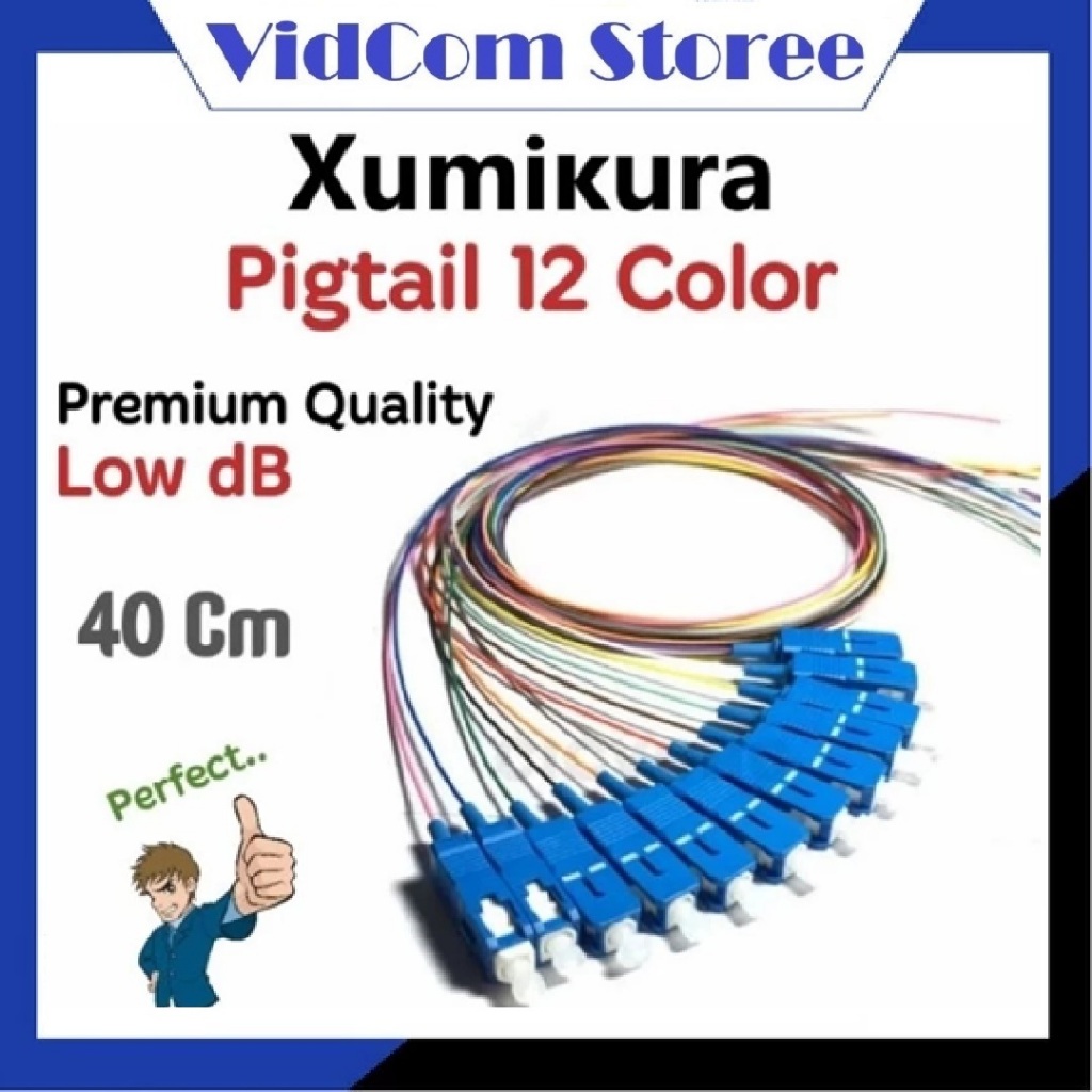Jual Pigtail Warna Fiber Optic SC-UPC 0,9mm / Pigtail Color XUMIKURA 12 ...