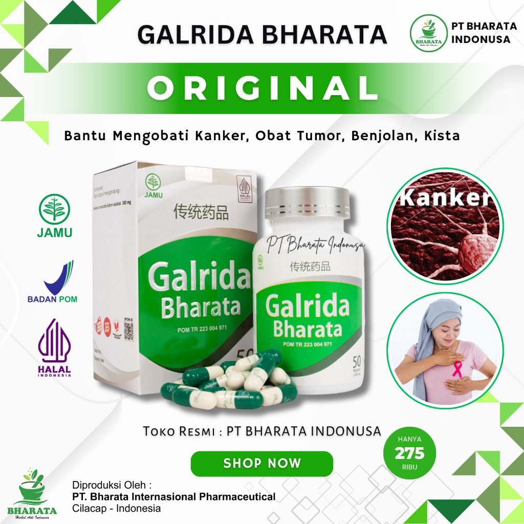 Galrida Bharata Original - Obat Tumor Obat Kanker Obat Benjolan Gondok Kista Kelenjar Tiroid Herbal