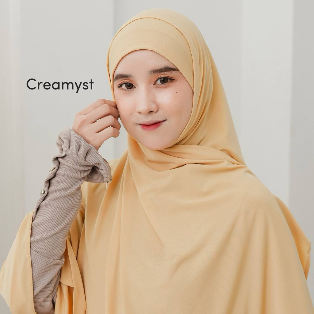 Nazneen ELVINA PASHMINA INSTAN OVAL Kerudung Bergo Sat Set Yang Bikin Penampilan Kamu Semakin Cantik