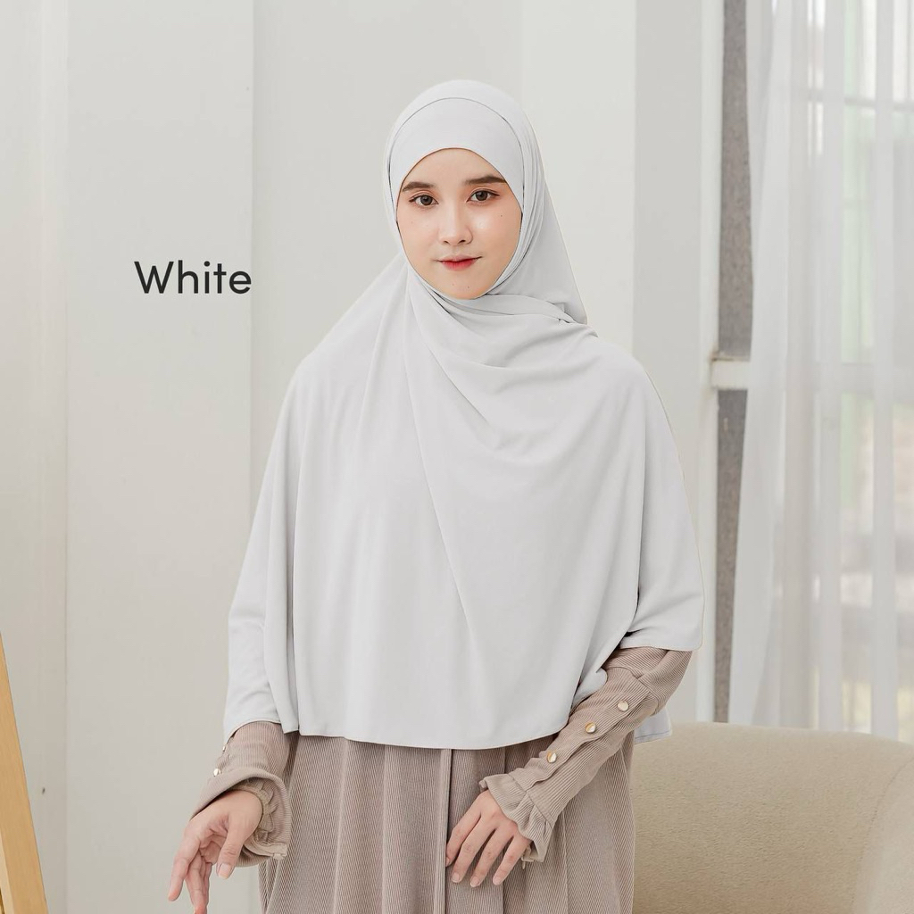Nazneen ELVINA PASHMINA INSTAN OVAL Kerudung Bergo Sat Set Yang Bikin Penampilan Kamu Semakin Cantik