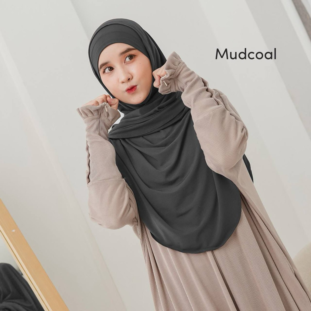 Nazneen ELVINA PASHMINA INSTAN OVAL Kerudung Bergo Sat Set Yang Bikin Penampilan Kamu Semakin Cantik