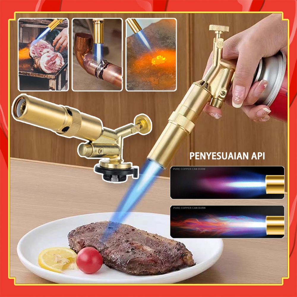 Jual Flame Gun Gas Torch Blow Dual Api Kepala Las Manual Portabel Tipe ...