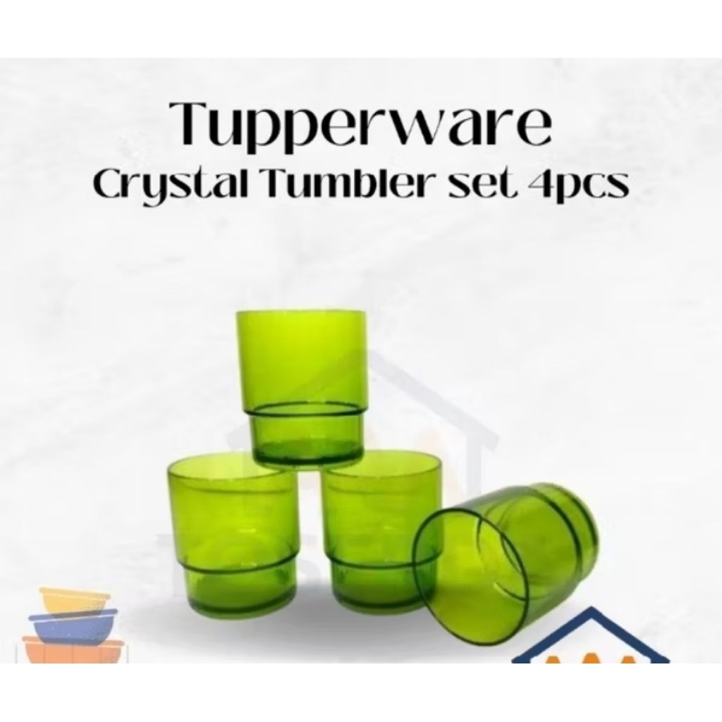 Jual Crystal glass Tupperware (4 pcs) | Shopee Indonesia