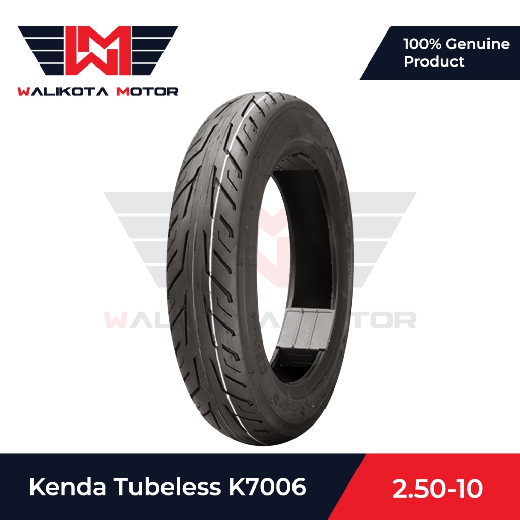 Jual Kenda Ban Motor Tipe K7006 Tubeless Ukuran 2.50 - 10 Ban Depan ...