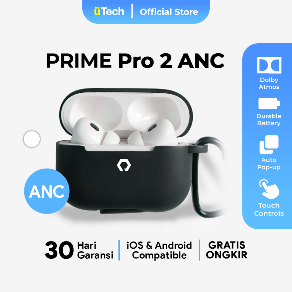 Jual [BEST SELLER] uTech ThePods PRIME Pro 2 ANC – TWS 100% Active ...