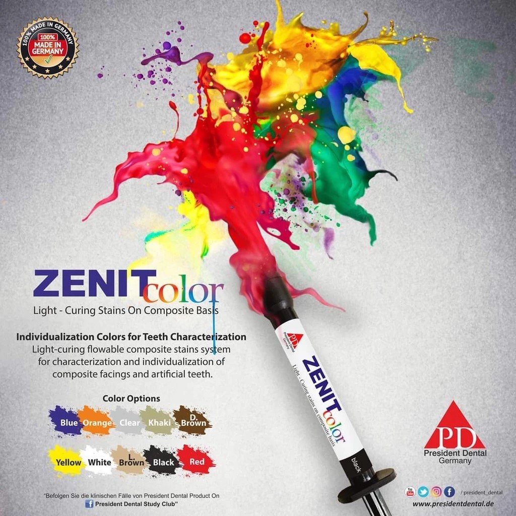 Jual Zenit color composite flow / komposit warna stain / bahan tambal ...