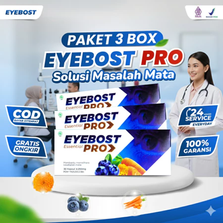 Eyebost Pro 3 Box Kapsul Vitamin Mata Herbal