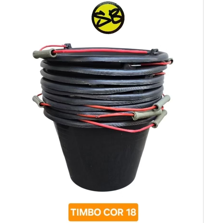 Jual Ember cor bangunan hitam ukuran 18 / Timbo Cor 18 Hitam kemasan ...
