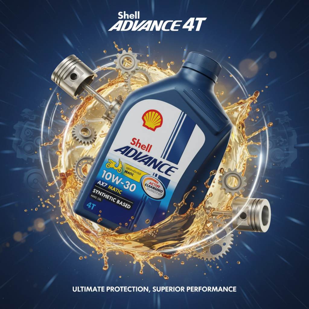 Jual OLI SHELL ADVANCE AX7 MATIC SAE10W-30 800ML | Shopee Indonesia