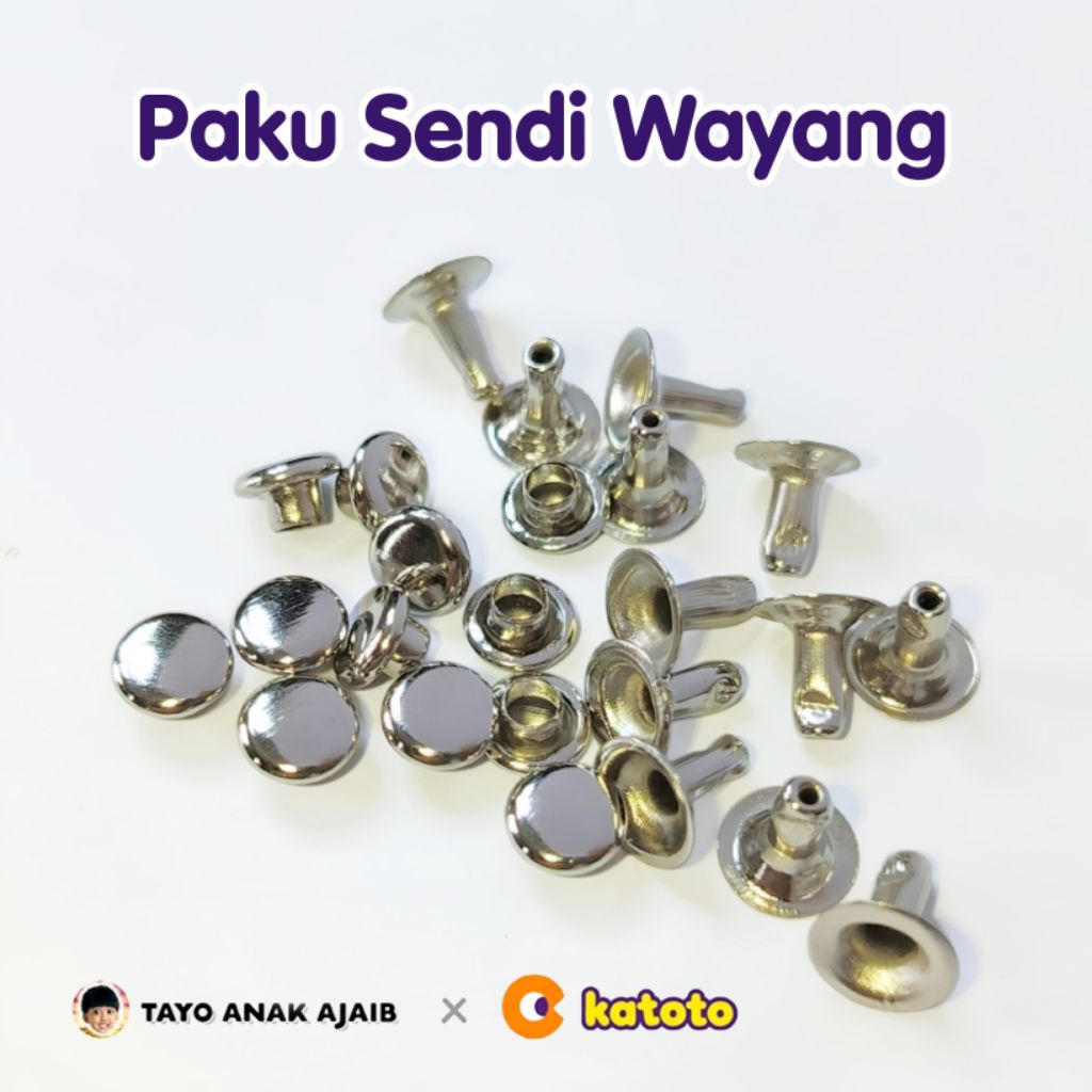 Jual Paku Sendi Wayang - Untuk Wayang Kertas Karton Kulit - Paku Tekan ...