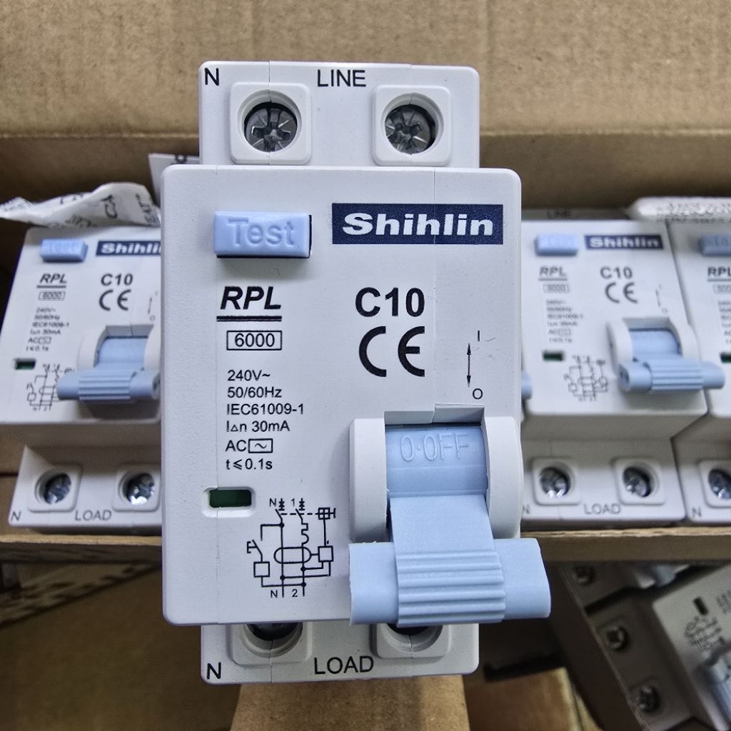 Jual SHIHLIN RPL RCBO(ELCB+MCB) 1P+N 10A 16A 20A 25A 6KA SHIHLIN ...